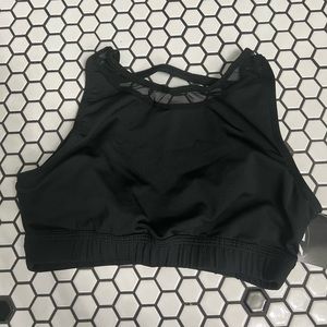 NWT gk all star cheer scoop neck cross bar crop top size AS